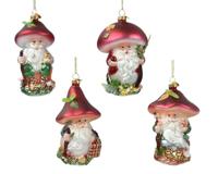 Kerstman glas l7.9b7.9h12.2 cm a4 Decoris - Decoris - thumbnail