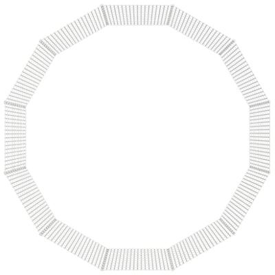 VidaXL Vrije uitloopverblijf voor dieren 12 panelen 54x100 cm gegalvaniseerd ijzer