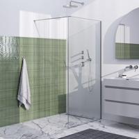 Inloopdouche Brauer Frame Set 1 Helder Glas 100x200 Met Muurprofiel En Lijst Rondom RVS Geborsteld Brauer - thumbnail