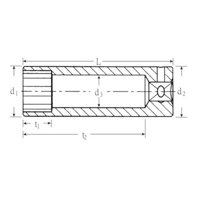 Stahlwille 40 DL 5,5 01240055 Dubbel zeskant Dopsleutelinzetstuk 5.5 mm 1/4 (6.3 mm)
