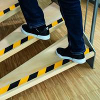 Durable DURALINE GRIP 1085130 Anti-sliptape Zwart, Geel (l x b) 15 m x 75 mm 1 stuk(s) - thumbnail