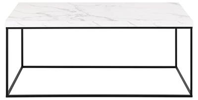 Bendt Salontafel 'Maresa' Marmerlook, 110 x 55cm, kleur Wit Bendt Salontafel 'Maresa' Marmerlook, 110 x 55cm, kleur Wit