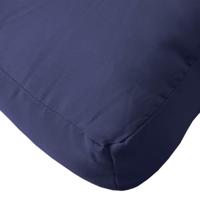 VidaXL Palletkussen 120x80x12 cm stof marineblauw - thumbnail