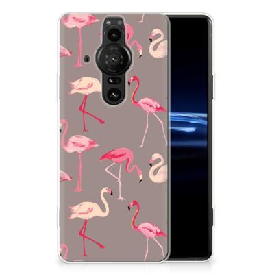 Sony Xperia Pro-I | TPU Hoesje | Flamingo