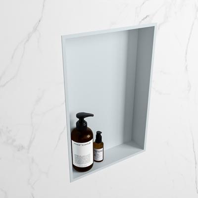 MONDIAZ EASY Nis 44,5x29,5cm in solid surface kleur Clay | Clay. 1 vak geschikt voor in- of opbouw MONDIAZ EASY Nis 44,5x29,5cm in solid surface kleur Clay | Clay. 1 vak geschikt voor in- of opbouw