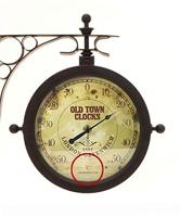 TFA Dostmann 603011 Wandklok Kwarts 20.5 cm x 29 cm x 29.5 cm x 9 cm Antiek, Zwart - thumbnail