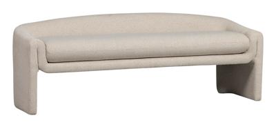 WOOOD Eetkamerbank 'Zone' Geweven, 160cm, kleur Beige