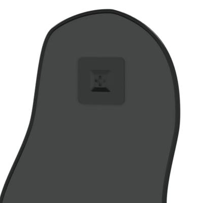 VidaXL Wandspiegel 90x40 cm zwart