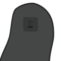 VidaXL Wandspiegel 90x40 cm zwart - thumbnail