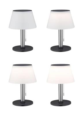 Paulmann 94309 4000870943090 Tafellamp op zonne-energie 0.8 W Warmwit RVS Paulmann 94309 4000870943090 Tafellamp op zonne-energie 0.8 W Warmwit RVS