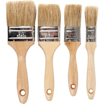 Creativ Company Vernis kwasten, l: 19,5-21 cm, b: 25-63 mm, plat, 4 stuk/ 1 doos Creativ Company Vernis kwasten, l: 19,5-21 cm, b: 25-63 mm, plat, 4 stuk/ 1 doos