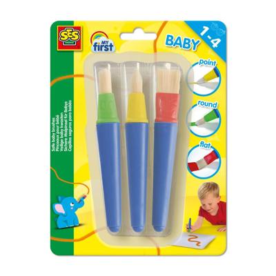 Ses veilige baby kwasten set a 3 stuks Ses veilige baby kwasten set a 3 stuks