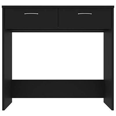 VidaXL Bureau 80x40x75 cm bewerkt hout zwart VidaXL Bureau 80x40x75 cm bewerkt hout zwart
