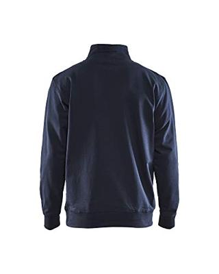 Blåkläder Sweatshirt bicolour met halve rits 33531158 | Donker marineblauw/Zwart | Maat 3XL - 7330509656600