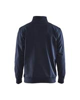 Blåkläder Sweatshirt bicolour met halve rits 33531158 | Donker marineblauw/Zwart | Maat 3XL - 7330509656600 - thumbnail