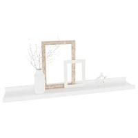 Wandschappen 4 st 60x9x3 cm wit - thumbnail