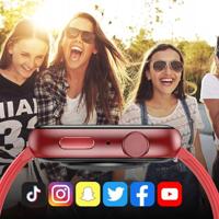 Smartwatch Forever IGo Watch 3 JW-500 Rood 1,8" - thumbnail