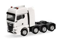 Herpa 316958 H0 Vrachtwagen MAN TGX GX zwaarbelaste trekmachine 4-assige (luchtgeveerd, 8x4), wit - thumbnail
