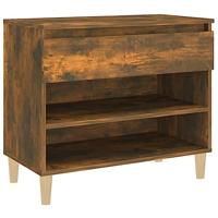 VidaXL Schoenenkast 70x36x60 cm bewerkt hout gerookt eikenkleurig - thumbnail