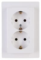 Kopp 941102063 Wandcontactdoos met randaarde Inzetstuk Paris Wit 1 stuk(s) - thumbnail