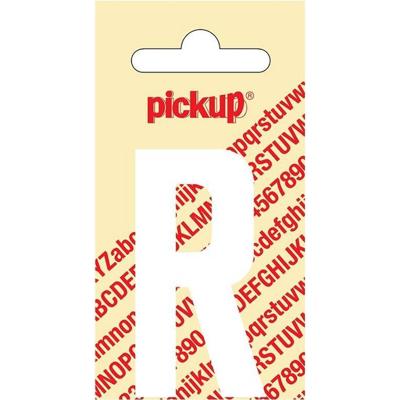Plakletter Nobel Sticker witte letter R Pickup - Pickup