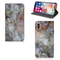 Apple iPhone Xs Max | Standcase | Marmer Grijs - thumbnail