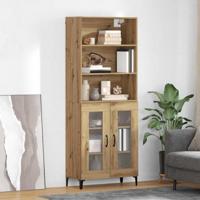 Hoge kast Artisan Eiken 69,5 x 34 x 180 cm Bewerkt hout - thumbnail