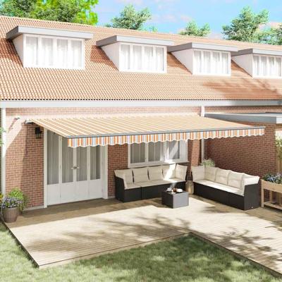 Automatische Inklapbare Luifel met LED Multicolor Streep 600x300 cm