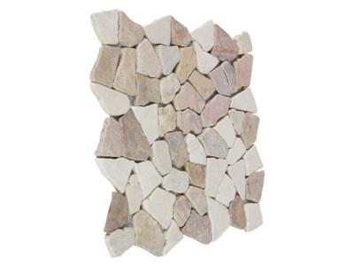 Mosaikfliesen Weiß-Rot 30x30 cm