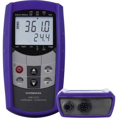 Greisinger GMH 5430 Combimeter Geleidingsvermogen, Saliniteit, Total dissolved solids (TDS), Temperatuur