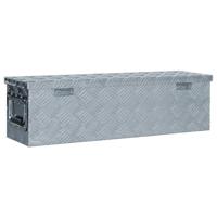 VidaXL Aluminium kist 80,5x22x22 cm zilverkleurig - thumbnail