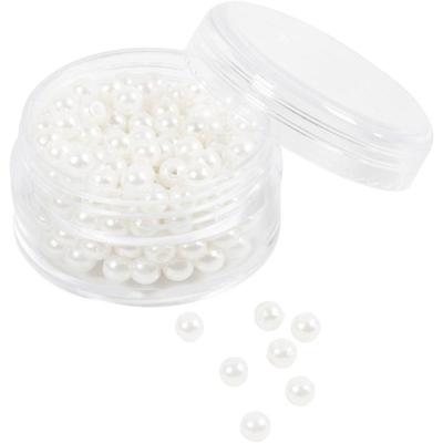 Creativ Company Waskralen, d 4 mm, gatgrootte 1,5 mm, parelmoer, 210 stuk/ 1 doos Creativ Company Waskralen, d 4 mm, gatgrootte 1,5 mm, parelmoer, 210 stuk/ 1 doos