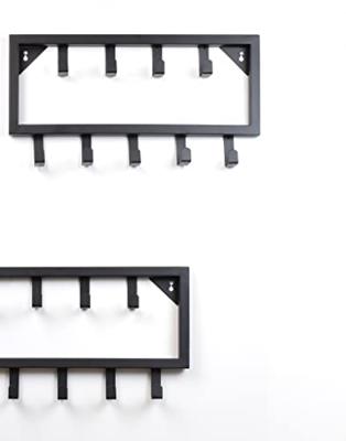 LOFT42 Bono Small Kapstok - Zwart - Metaal - 9 haken - 50x26x4