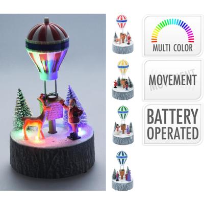 Home & Styling Kersttafereel led 17cm kunststof Home & Styling Kersttafereel led 17cm kunststof