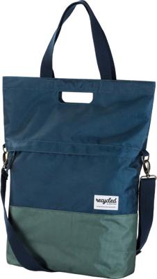 Gerecyclede shopper fietstas Urban Proof 20 liter - blauw/groen Gerecyclede shopper fietstas Urban Proof 20 liter - blauw/groen