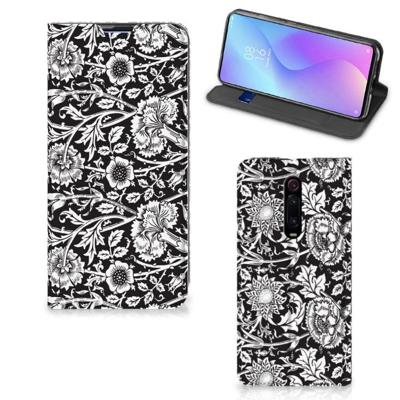 Xiaomi Redmi K20 Pro Smart Cover Black Flowers Xiaomi Redmi K20 Pro Smart Cover Black Flowers