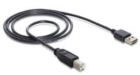 Delock 83358 Kabel EASY-USB 2.0 Type-A male > USB 2.0 Type-B male 1 m zwart - thumbnail
