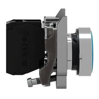 Schneider Electric XB4BA61 Harmony XB4BA61 Druktoets Bedieningsknop vlak 1 knop Blauw Druk-ontgrendeling 1 stuk(s) - thumbnail