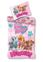 Paw Patrol Pup Power peuterdekbedovertrek - roze - 100 x 135 cm - thumbnail