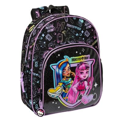 Kinderrugzak Monster High Zwart 28 x 34 x 10 cm Kinderrugzak Monster High Zwart 28 x 34 x 10 cm