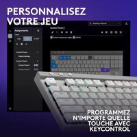 Gamingtoetsenbord - Draadloos - Logitech G - G515 TKL Lightspeed - Mechanisch Tactiel - RGB - AZERTY - Wit - thumbnail