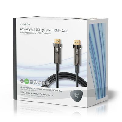 Nedis CVBG3500BK1000 Ultra High Speed Hdmi™-kabel Aoc Hdmi™-connector - Hdmi™-connector 100 M Zwart