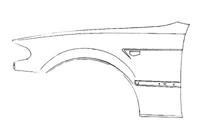 Voorspatbord Links 0653655 - thumbnail