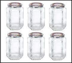 Leifheit 3211 Jampot Zeshoekig 770ml Glas/Zilver (set van 6 stuks) Leifheit 3211 Jampot Zeshoekig 770ml Glas/Zilver (set van 6 stuks)