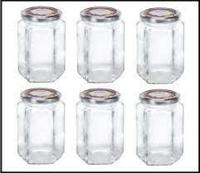 Leifheit 3211 Jampot Zeshoekig 770ml Glas/Zilver (set van 6 stuks) - thumbnail