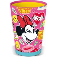Glas Minnie Mouse Flower Power 470 ml Plastic - thumbnail