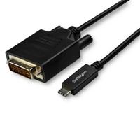 StarTech.com 3 m USB-C naar DVI kabel - 1920 x 1200 - zwart - thumbnail