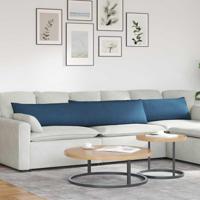 VidaXL Sofa kussens 2 pcs blauw 200 x 40 cm stof - thumbnail