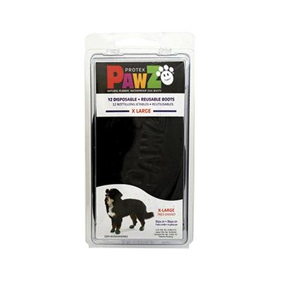 Schoenen Pawz Hond 12 Stuks Zwart Maat XL