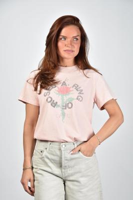Ganni t-shirt A1050152 peachskin
